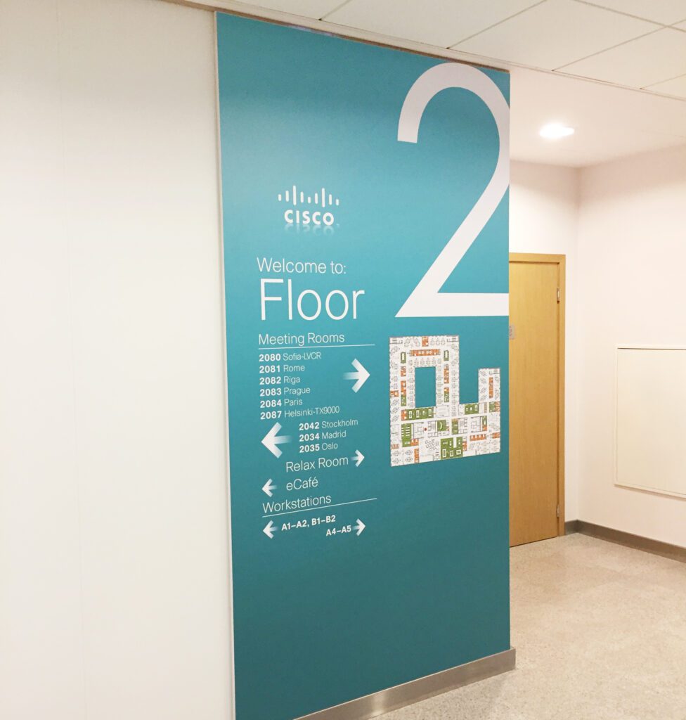 oznakowanie, rozłożenie budynku, oznakowanie ścienne