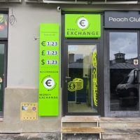 Kantor -kasetony reklamowe, kaseton świecący, szyld reklamowy, producent reklam Kraków