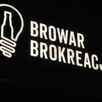 Kasetony reklamowe, świecące logo, szyld reklmowy, reklama wizualna Kraków, browar Brokreacja