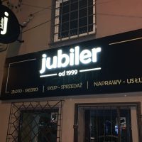 jubiler, Kasetony reklamowe, kaseton świecący, szyld reklamowy, kaseton dwustronny, semafor reklamowy