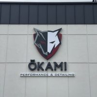 OKAMI, Kasetony reklamowe, kaseton świecący, szyld reklamowy, producent reklam Kraków